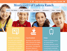 Tablet Screenshot of montessoriofladeraranch.com
